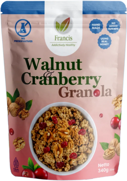 Walnut & Cranberry granola pack